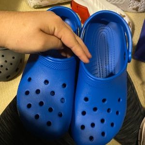 Brand new blue crocs